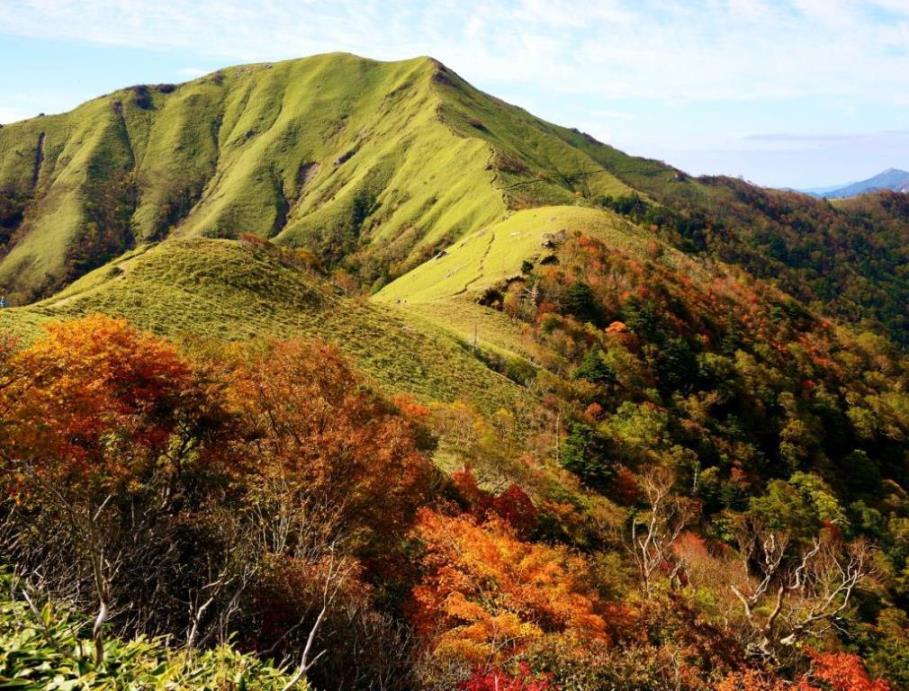 西日本最高峰の日本百名山・石鎚山（画像は空撮）