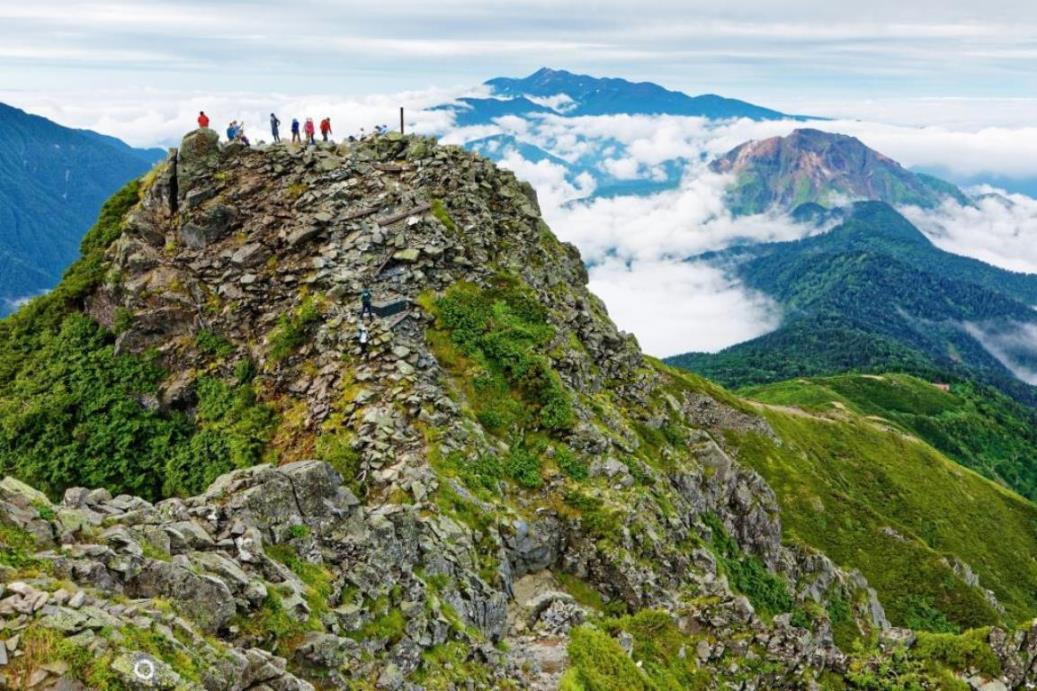 独標と呼ばれる西穂高岳の11峰は登山者に人気の好展望地
