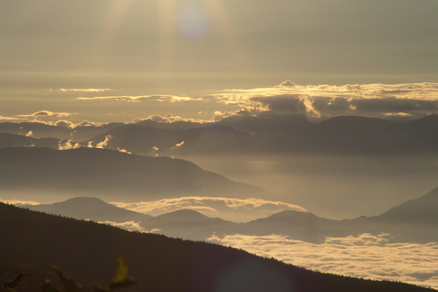 富士山から眺める雲海