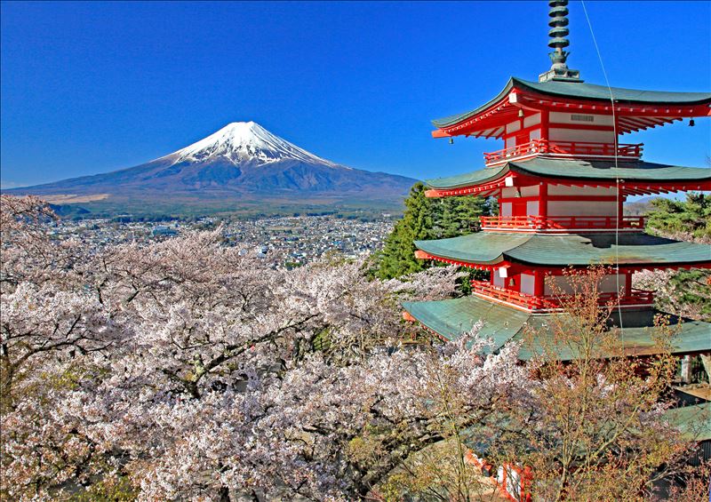 新倉山浅間大社（イメージ）※東京都在住相馬昭夫様※富士山は天候により見られない場合があります