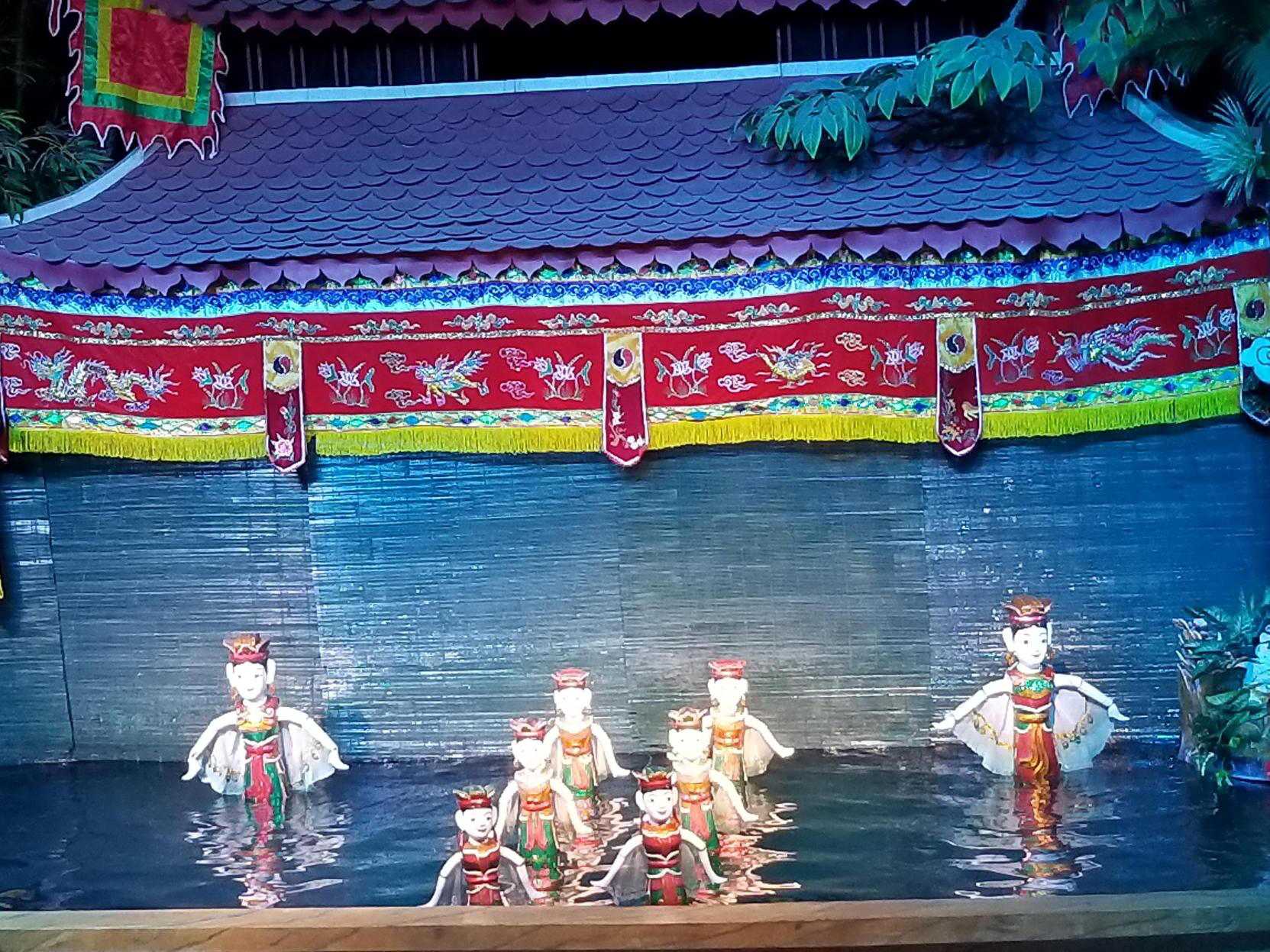 ベトナム伝統芸能の水上人形劇（イメージ）