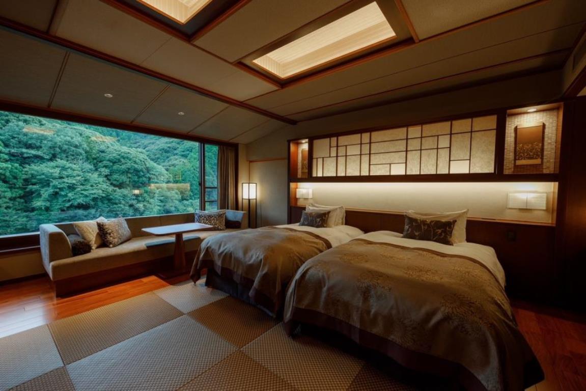 1泊目：大谷山荘客室(和ベッド一例・イメージ)