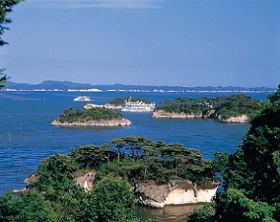 松島　日本三景の一つ　（※空撮　イメージ）