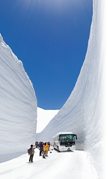 大迫力の「雪の大谷ウォーク」をお楽しみ！（イメージ／雪壁の高さは天候等により異なる場合はあり）